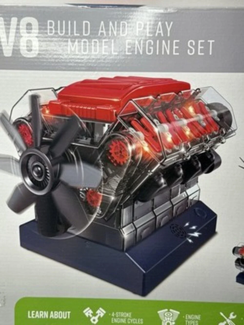 PLAYZ Explore Science Build And Play V8 Model Engine New DIY
